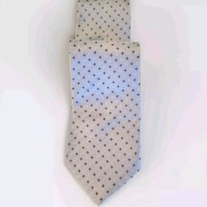 DKNY by Donna Karan Men's 100% Silk Tie Blue Pattern ~ Designer NWOT